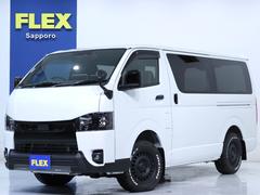 ハイエースバン スーパーGL ダークプライムII デジタルインナーミラー パノラミックビューモニター パワースライドドア BIG-X フロントスポイラー リアスポイラー バットフェイスボンネット LEDテールランプ アルミホイール16in 中古車画像