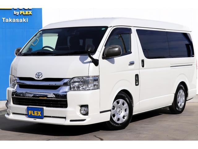 ハイエースワゴン(トヨタ) ＧＬ　アルパインＢＩＧ−Ｘ／フリップダウンモニター／モデリスタフロントリップ／パワースライドドア／シートカバー／バックカメラ／ＬＥＤヘッドライト／スロットルコントローラー／ＡＣ１００Ｖ電源 中古車画像