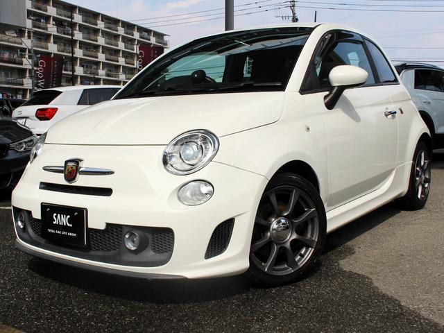 アバルト500 ベースグレード 禁煙車 キセノンヘッドライト フォグライト ヘッドライトウォッシャー リアパーキングセンサー ETC スポーツモード オートエアコン パドルスイッチ ウインドウバイザー 純正16インチアルミホイール(26枚目)