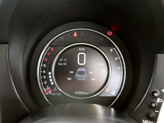 アバルト500 ベースグレード 禁煙車 キセノンヘッドライト フォグライト ヘッドライトウォッシャー リアパーキングセンサー ETC スポーツモード オートエアコン パドルスイッチ ウインドウバイザー 純正16インチアルミホイール(38枚目)