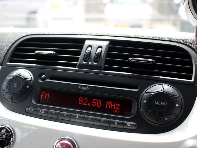 アバルト500 ベースグレード 禁煙車 キセノンヘッドライト フォグライト ヘッドライトウォッシャー リアパーキングセンサー ETC スポーツモード オートエアコン パドルスイッチ ウインドウバイザー 純正16インチアルミホイール(40枚目)