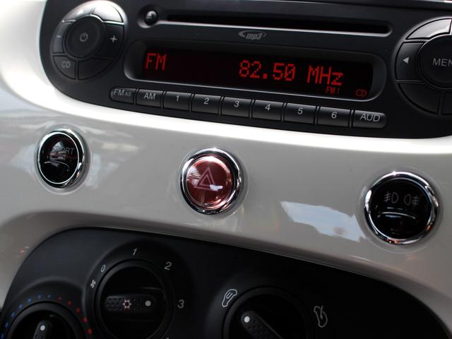 アバルト500 ベースグレード 禁煙車 キセノンヘッドライト フォグライト ヘッドライトウォッシャー リアパーキングセンサー ETC スポーツモード オートエアコン パドルスイッチ ウインドウバイザー 純正16インチアルミホイール(41枚目)