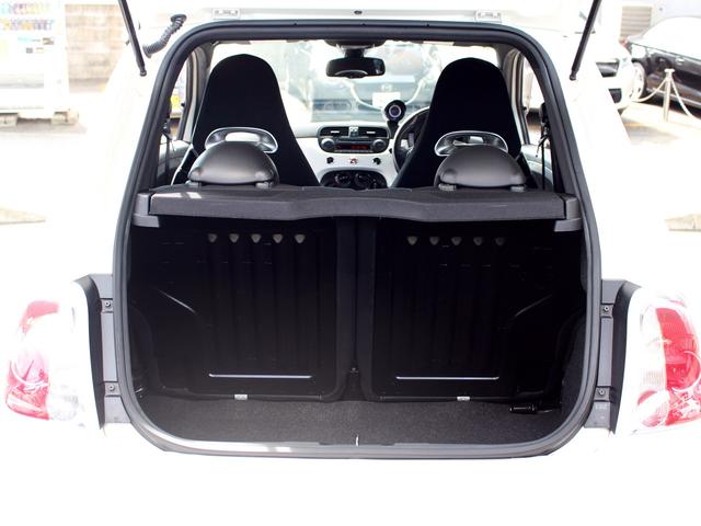 アバルト500 ベースグレード 禁煙車 キセノンヘッドライト フォグライト ヘッドライトウォッシャー リアパーキングセンサー ETC スポーツモード オートエアコン パドルスイッチ ウインドウバイザー 純正16インチアルミホイール(60枚目)