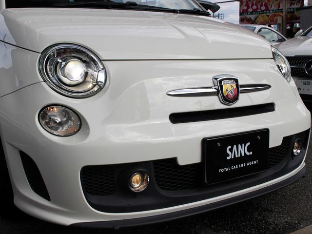 アバルト500 ベースグレード 禁煙車 キセノンヘッドライト フォグライト ヘッドライトウォッシャー リアパーキングセンサー ETC スポーツモード オートエアコン パドルスイッチ ウインドウバイザー 純正16インチアルミホイール(69枚目)