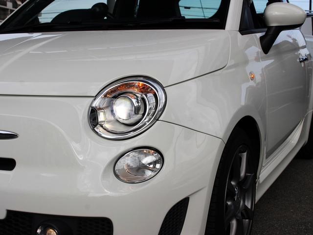 アバルト500 ベースグレード 禁煙車 キセノンヘッドライト フォグライト ヘッドライトウォッシャー リアパーキングセンサー ETC スポーツモード オートエアコン パドルスイッチ ウインドウバイザー 純正16インチアルミホイール(76枚目)