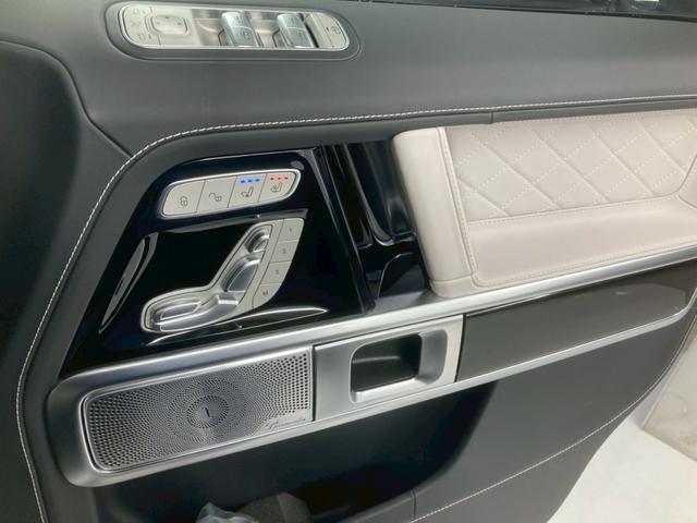 Gクラス G450d ローンチエディション 1オーナー 白レザー 純正20AW ドライビングアシスタンス Burmester 3Dサラウンド 温冷カップホルダー ベンチレーション付きマッサージシート 360°カメラ 全席ヒーター(21枚目)