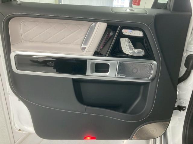 Gクラス G450d ローンチエディション 1オーナー 白レザー 純正20AW ドライビングアシスタンス Burmester 3Dサラウンド 温冷カップホルダー ベンチレーション付きマッサージシート 360°カメラ 全席ヒーター(46枚目)
