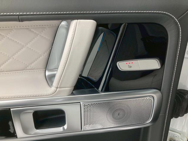 Gクラス G450d ローンチエディション 1オーナー 白レザー 純正20AW ドライビングアシスタンス Burmester 3Dサラウンド 温冷カップホルダー ベンチレーション付きマッサージシート 360°カメラ 全席ヒーター(55枚目)