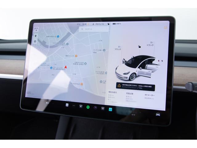 モデル3 ロングレンジ USBドライブ フルセルフD 純正ルーフシェード/トランクマット 19インチAW(51枚目)