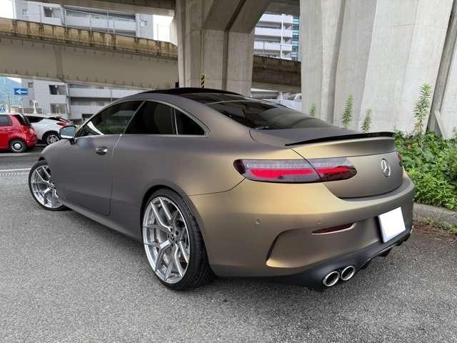 Ｅクラス Ｅ４５０　４マチック　クーペ　スポーツ　４ＷＤ　本革　サンルーフ　２１インチＢＣフォージド　フルラッピング　エアサスロワリングキット取付（6枚目）