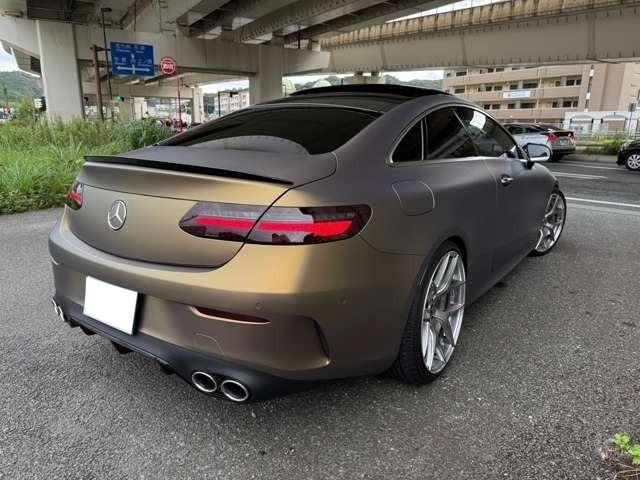 Ｅクラス Ｅ４５０　４マチック　クーペ　スポーツ　４ＷＤ　本革　サンルーフ　２１インチＢＣフォージド　フルラッピング　エアサスロワリングキット取付（8枚目）