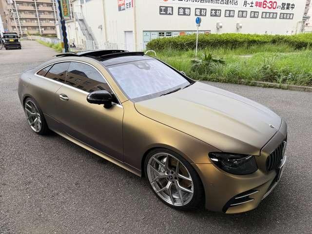 Ｅクラス Ｅ４５０　４マチック　クーペ　スポーツ　４ＷＤ　本革　サンルーフ　２１インチＢＣフォージド　フルラッピング　エアサスロワリングキット取付（49枚目）