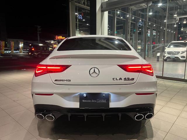 ＣＬＡ４５　Ｓ　４マチック＋　■認定中古車２年保証■ＡＭＧパフォーマンスパッケージ■ＡＭＧアドバンストパッケージ■Ｂｌｕｅｔｏｏｔｈオーディオ機能■ワイヤレスチャージ■フットトランクオープナー■前部ドラレコ■レーダＳ■ＭＢＵＸナビ(4枚目)