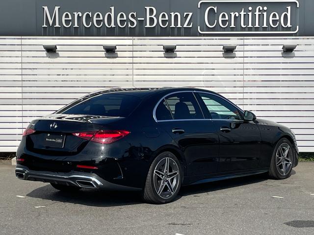 Cクラス C220dアバンギャルド AMGラインパッケージ AMGラインパッケージ ベーシックパッケージ 認定2年保証付 禁煙車 メモリー付パワーシート オブシディアンブラック(メタリック) ドラレコ MBUX 電動リアゲート ヘッドアップディスプレイ(11枚目)