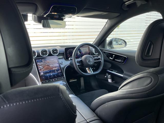 Cクラス C220dアバンギャルド AMGラインパッケージ AMGラインパッケージ ベーシックパッケージ 認定2年保証付 禁煙車 メモリー付パワーシート オブシディアンブラック(メタリック) ドラレコ MBUX 電動リアゲート ヘッドアップディスプレイ(55枚目)