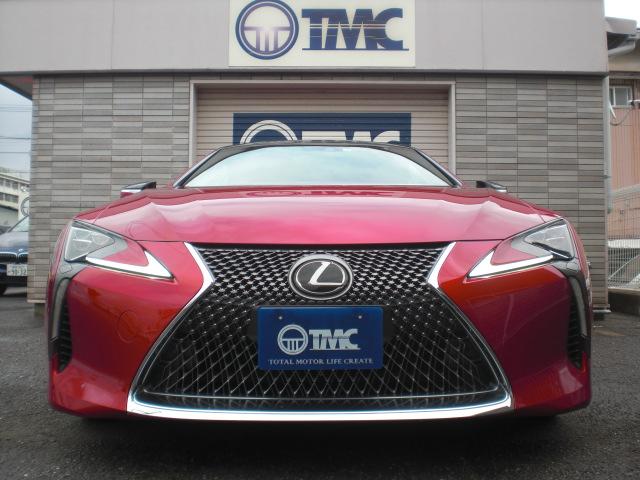 ＬＣ ＬＣ５００　コンバーチブル　１オーナー　ナビＴＶ　赤革　シートヒーター　ベンチレーション　マークレビンソン　セーフティシステムプラス　ステアリングヒーター　ＬＥＤヘッドライト　ＨＵＤ　ＥＴＣ　ドラレコ　純正２０インチアルミ（2枚目）