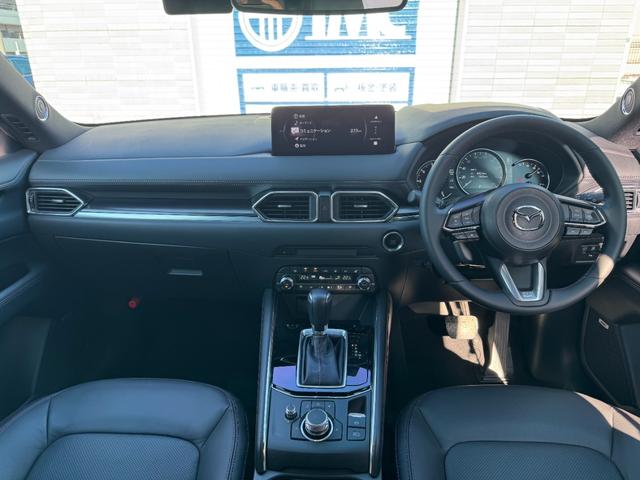 CX-5 XD スポーツアピアランス 後期モデル ディスプレイオーディオ TV BOSEサウンド 黒革 シートヒーター ベンチレーション ACC BSM LKA HUD 19AW 360°カメラ フットトランクオープナー ステアリングH(8枚目)