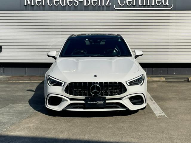CLAクラス CLA45 S 4マチック+ ポーラーホワイト 19インチAMGツインスポークアルミホイール ベンチレーション パノラミックスライディングルーフ シートヒーター 認定中古車(4枚目)