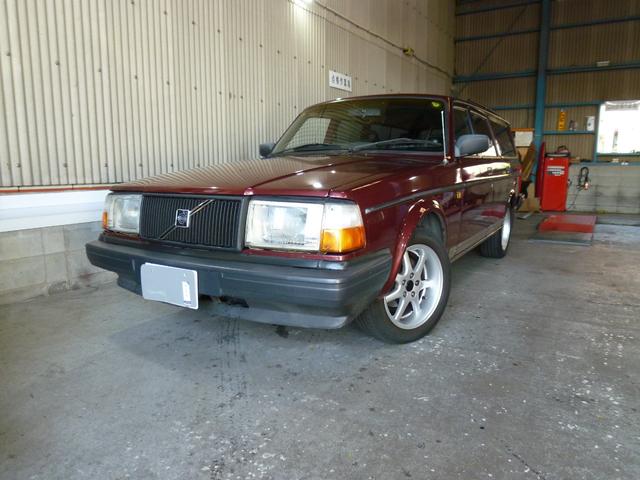 240ワゴン 240GLワゴン 当店買取車両 シート本革仕様変更 純正16インチホイル タイベル ウオーターポンプ タイヤ交換渡し(48枚目)