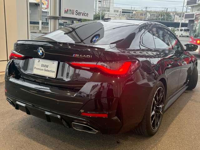 4シリーズ M440i xDriveグランクーペ 4WD ドライブレコーダー ETC クリアランスソナー レーンアシスト オートクルーズコントロール 衝突被害軽減システム バックカメラ ナビ TV アルミホイール LEDヘッドランプ サンルーフ AT(3枚目)