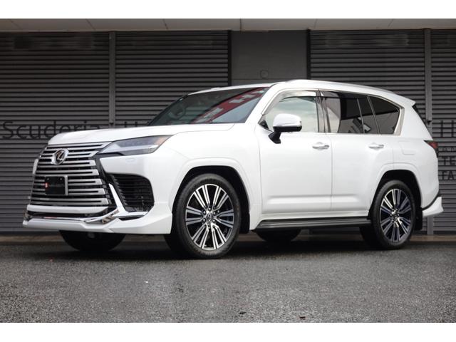 LX LX600 モデリスタアエアロ アドバンストラグジュアリーパッケージ 22インチアルミ マ―クレビンソン リヤエンターテインメント クールBOX 寒冷地仕様 TVキャンセラー ワンオーナー 禁煙車 7人乗り(3枚目)