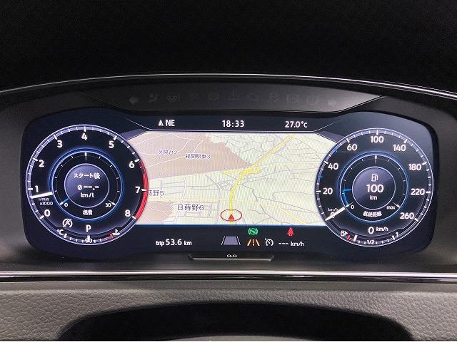 ゴルフ ＴＳＩハイライン　後期モデル　ＤｉｓｃｏｖｅｒＰｒｏパッケージ　テクノロジーＰＫＧ　プリクラッシュ　渋滞時追従支援　ブラインドスポットディテクション　レーンキープアシスト　リアトラフックアラート　アダプティブクルコン（27枚目）