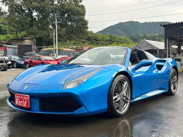 488スパイダー ベースグレード 正規D車左HOPカーボンD-ZONE+LEDOPカーボンレーシングシートOP鍛造20inchAWOPFリフターOPカーボンエクステリアOPカーボンインテリアOP純正HDDナビBカメラOPプレミアムJB(15枚目)