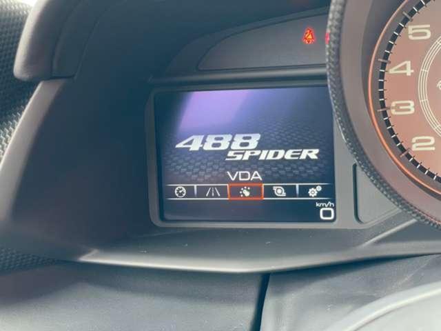 488スパイダー ベースグレード 正規D車左HOPカーボンD-ZONE+LEDOPカーボンレーシングシートOP鍛造20inchAWOPFリフターOPカーボンエクステリアOPカーボンインテリアOP純正HDDナビBカメラOPプレミアムJB(32枚目)