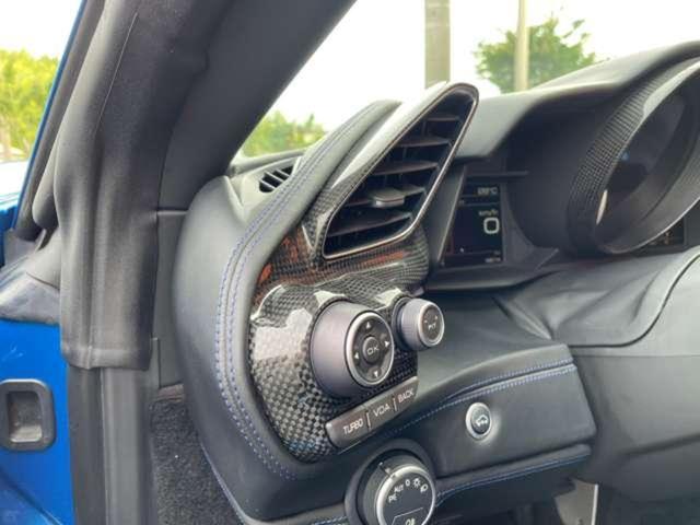 488スパイダー ベースグレード 正規D車左HOPカーボンD-ZONE+LEDOPカーボンレーシングシートOP鍛造20inchAWOPFリフターOPカーボンエクステリアOPカーボンインテリアOP純正HDDナビBカメラOPプレミアムJB(36枚目)