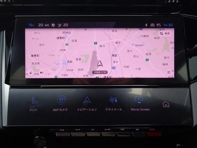 ４０８ ＧＴ　新車保証継承　自動ハイビームＬＥＤライト　電動リヤゲート　１９ｉｎＡＷ　アクティブクルコン　３６０度ビジョン　コネクトナビ　アップルアンドロイド対応　シートステアリングヒーター　メモリー電動シート（8枚目）