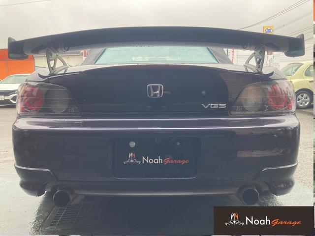 Ｓ２０００ タイプＶ　無限リアウィング・マフラー　ＷＯＲＫホイール　ＧＰ　ＳＰＯＲＴＳエアロ（Ｆ・Ｓ・Ｒ）社外ヘッドライト（3枚目）