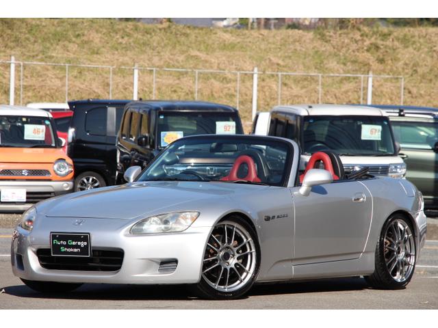 S2000 ベースグレード 中期モデル J’Sレーシングマフラー ブリッツ車高調 ENKEI18インチAW 赤レザーシート キーレス(13枚目)