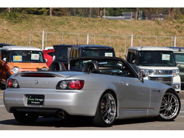 S2000 ベースグレード 中期モデル J’Sレーシングマフラー ブリッツ車高調 ENKEI18インチAW 赤レザーシート キーレス(14枚目)