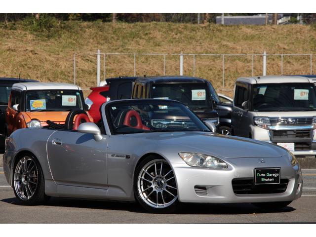 S2000 ベースグレード 中期モデル J’Sレーシングマフラー ブリッツ車高調 ENKEI18インチAW 赤レザーシート キーレス(15枚目)