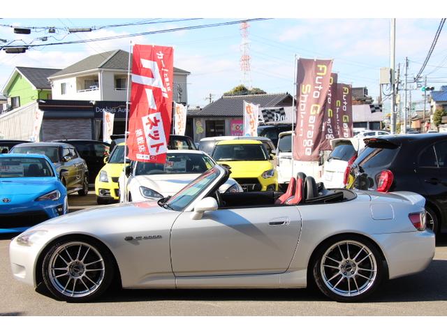 S2000 ベースグレード 中期モデル J’Sレーシングマフラー ブリッツ車高調 ENKEI18インチAW 赤レザーシート キーレス(19枚目)
