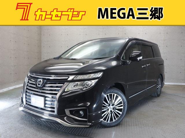 日産 エルグランド ３５０ハイウェイスター　８人乗り　純正ＨＤＤナビ　後席フリップダウンモニター