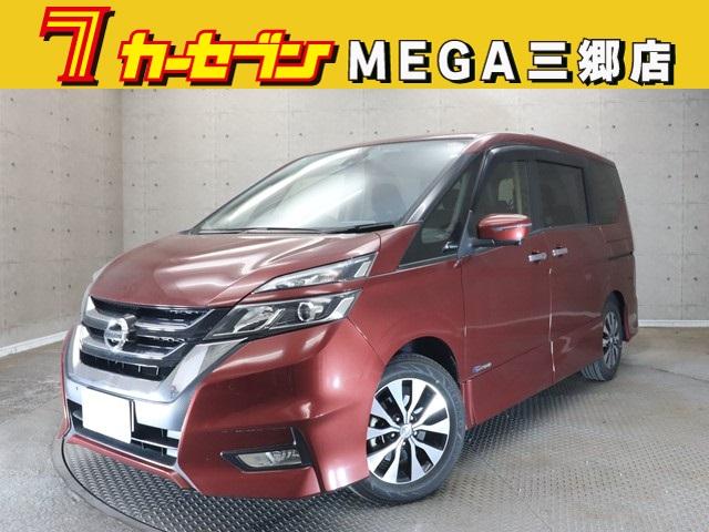 日産 セレナ ハイウェイスター　８人乗り　セーフティパックＢ　メモリーナビ　両側パワースライドドア　フルセグテレビ　ドライブレコーダー　ＥＴＣ　スマートキー　全方位カメラ　デジタルインナーミラー　純正アルミホイール　記録簿