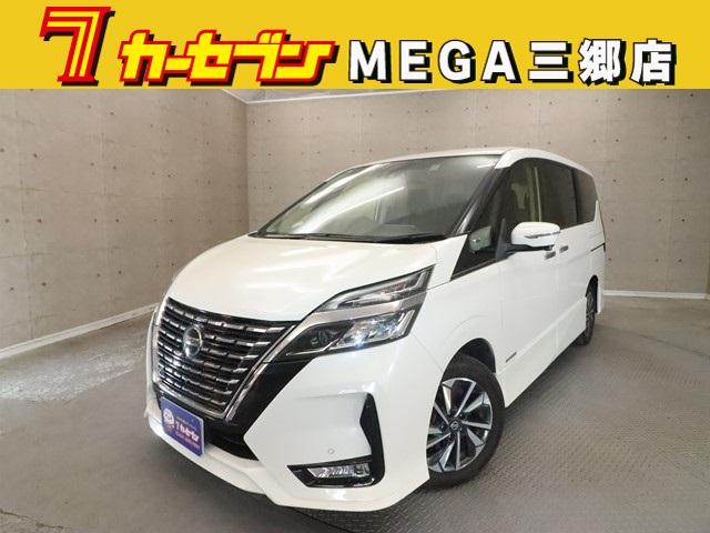 ハイウェイスターＶ　８人乗り　プロパイロット　メモリーナビ　両側電動スライド　フルセグ／Ｂｌｕｅｔｏｏｔｈ対応　全方位カメラ　ドライブレコーダー　ＥＴＣ　ＬＥＤヘッドランプ　ブラインドスポットモニター　記録簿