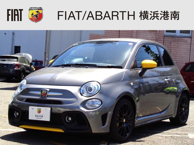 アバルト５９５ Ｆ５９５　新車保証継承　１．４ターボ　５速ＭＴ　ＲＨＤ　前後ドラレコ　ＥＴＣ　アップルアンドロイド対応　ＫＯＮＩリヤショック　カラードブレーキ　ドリルドディスク　後ソナー　レコードモンツァマフラー　１７ｉｎＡＷ（1枚目）