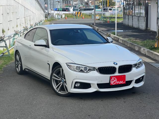 ＢＭＷ ４シリーズ ４３５ｉ　クーペ　Ｍスポーツ　インテリジェントセーフティ　ブラックレザ－　レーンキープアシスト　ヘッドアップディスプレイ　アクティブクルコン　クリアランスソナー　純正１９インチアルミホイール　純正ナビＴＶ　大決算　神奈川県藤沢市