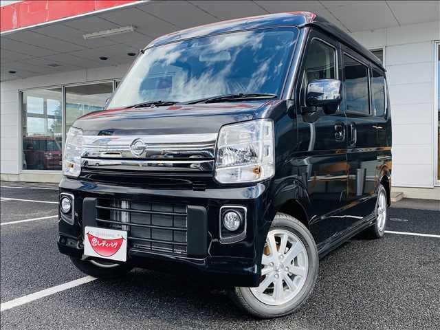 日産 ＮＶ１００クリッパーリオ Ｅ　届出済未使用車　片側電動スライドドア　衝突軽減ブレーキ　　スマートキー　プッシュスタート　オートエアコン　エアバッグ　アイドリングストップ　パワーステアリング　パワーウインドウ　禁煙車　修復歴無