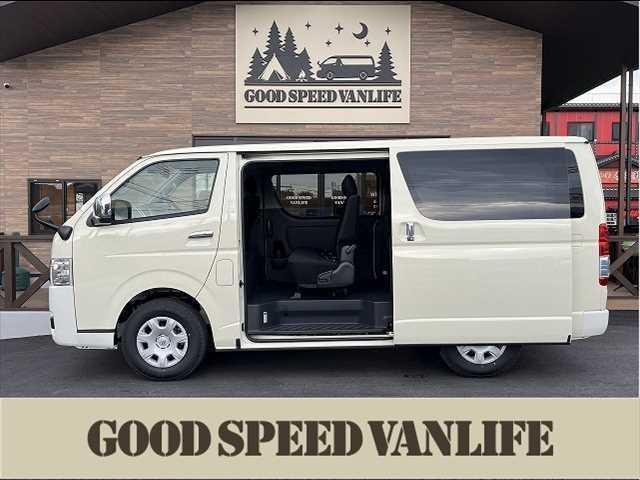 トヨタ ハイエースバン ロングスーパーＧＬ　ＶＡＮＬＩＦＥオリジナル　キャンサー　７型　衝突軽減　両側電動スライドドア　パノラマビューモニター　デジタルインナーミラー　クリアランスソナー　ＬＥＤヘッド　ＬＥＤフォグ　スマートキー　　ＡＣ１００Ｖ