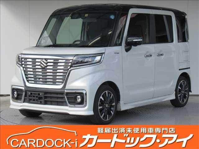 スズキ スペーシアカスタム ハイブリッドＸＳターボ　禁煙車　純正８型ＳＤナビ　全方位モニター