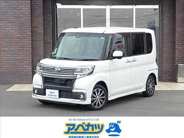 ダイハツ タント カスタムＸ　トップエディションＳＡ　カスタムＸ　トップエディション　ＳＡ　ナビ　バックカメラ　両側パワースライドドア　電動格納ミラー　プッシュスタート　ステアリングスイッチ　衝突軽減ブレーキ