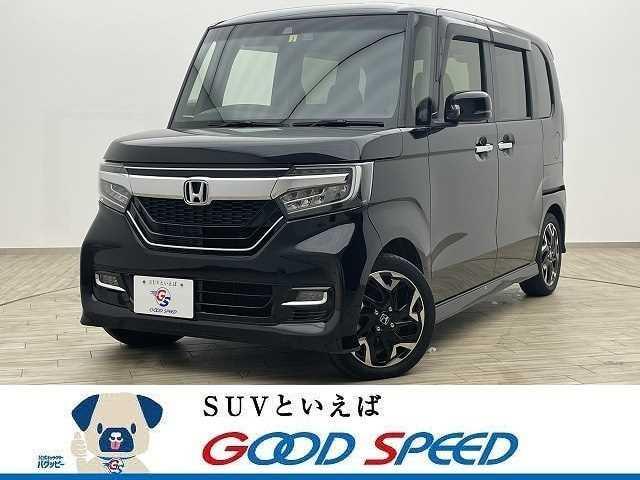 沖縄県の中古車ならＮ－ＢＯＸカスタム Ｇ・ＥＸターボホンダセンシング　禁煙車　純正ＳＤナビ　両側電動スライドドア　衝突軽減　クルーズコントロール　ＬＥＤヘッドライト　スマートキー　レーンキープアシスト　レーダークルーズコントロール　パドルシフト　ＥＴＣ　オートエアコン