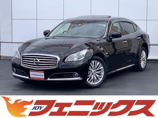 シーマ（日産）ハイブリッド　ＶＩＰ☆メーカーナビ☆ヘッドレストモニター☆　☆メーカーナビ☆フルセグＴＶ☆Ｓ／Ｂモニター☆ヘッドレストモニター☆サンルーフ☆インテリジェントクルーズコントロール☆本革シート☆エアーシート☆ビルトインＥＴＣ☆ＢＯＳＥサウンド☆ドライブレコーダー☆ 中古車画像