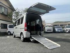 スズキ　エブリイワゴン　車いす移動車　助手席側リヤシート付　車いす乗降用電動ウインチ　手動車いす固定装置