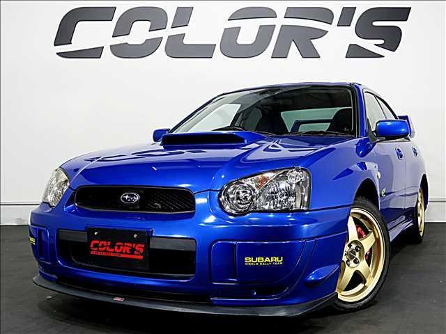 ＷＲＸ　ＷＲ－リミテッド　２００４　特別仕様車　ＲＡＹＳ製鍛造１７ＡＷ　大型リアスポイラー　専用スポーツシート　ブルードアトリム　ＨＩＤ　エアロパーツ　専用ステッカー　ターボモデル　４ＷＤ　アプライドＥ型　スポーツＡＴ搭載(1枚目)