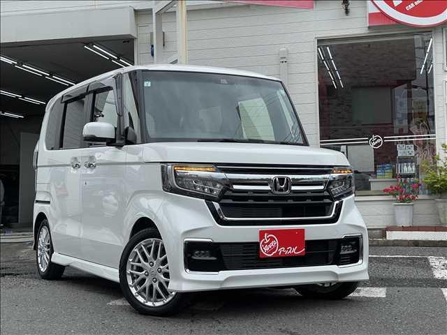 ホンダ Ｎ－ＢＯＸカスタム カスタム　Ｌターボ　ホンダセンシング　純正ナビ　ホンダセンシング　純正エアロ　ドラレコ　買取直販　１オーナー車両　神奈川県藤沢市　両側パワースライドドア　純正９インチナビＴＶ　ホンダセンシング　スマートキー　ハーフレザー