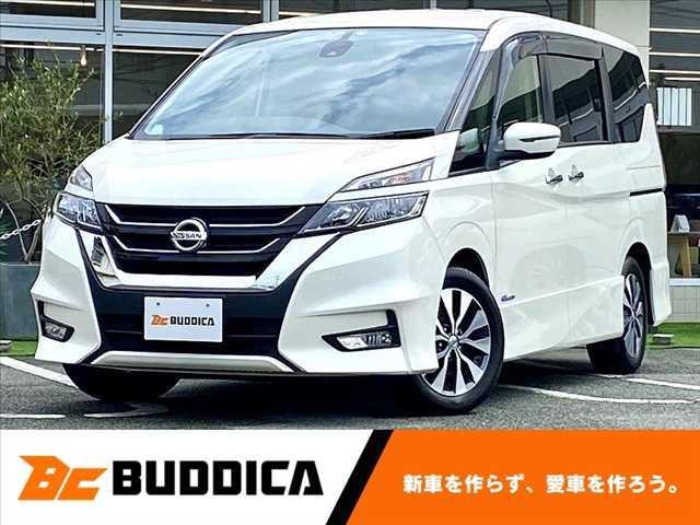 日産 セレナ ハイウェイスター　ＬＥＤ　両電スラ　１６インチアルミ　９インチナビ　フルセグ　ＤＶＤ　ＢＴ　Ｂモニター　Ｆダウンモニター　インテリキー×２　ＥＴＣ　Ｐスタート　クルコン　ステリモ　Ａストップ　フォグ　シートリフター